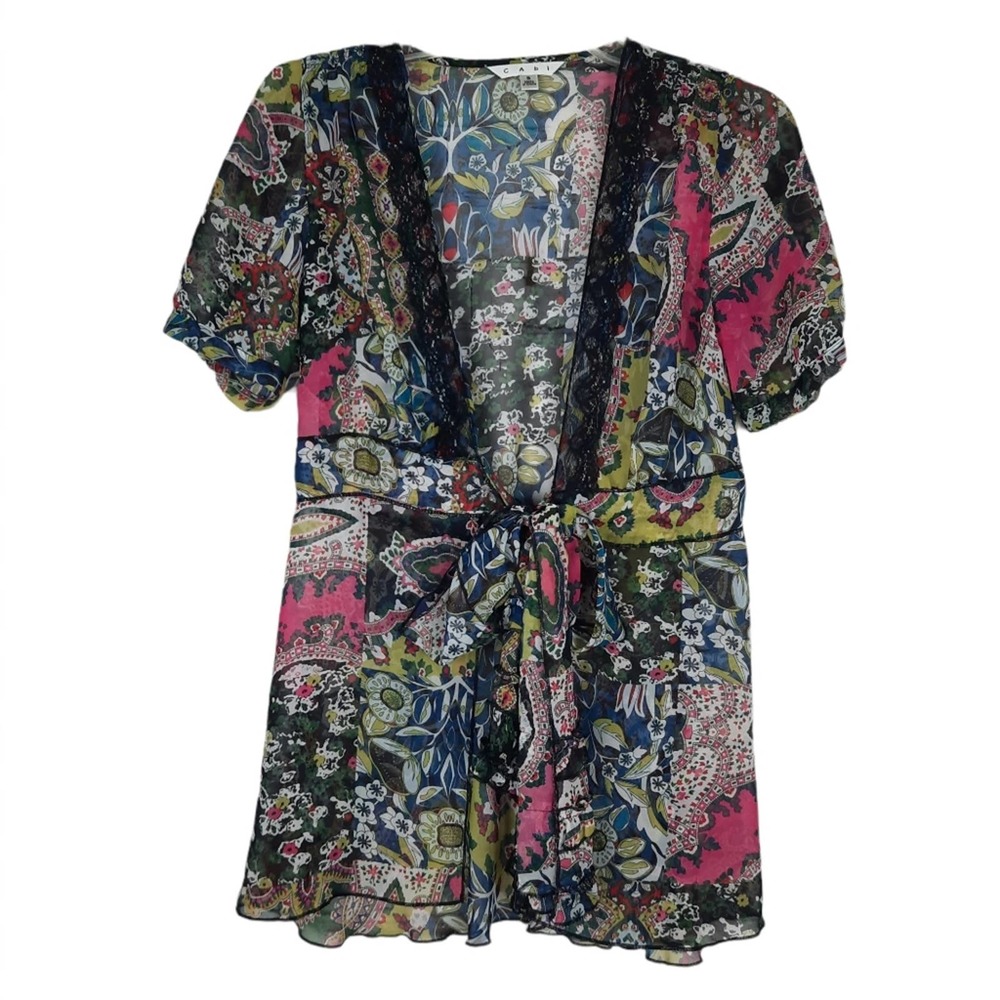 CAbi Style 543 Beaches of St Tropez Floral Kimono Women's